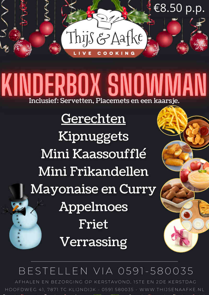 kinderbox snowman